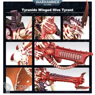 Описание картинки Winged Hive Tyrant (scan) / Крылатый тиран улья (скан GW, база в комплекте) от Кузница Миниатюр по цене 850руб | Свободный Рынок Миниатюр - СРМ