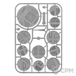 Описание картинки Набор подставок Warhammer 40000 Sector Mechanicus Industrial Bases от Дауран по цене 3 500руб | Свободный Рынок Миниатюр - СРМ