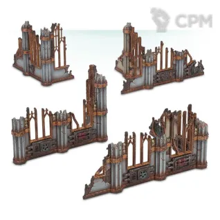 Описание картинки Набор террейна Warhammer 40000 Sector Imperialis Ruins от Дауран по цене 4 500руб | Свободный Рынок Миниатюр - СРМ