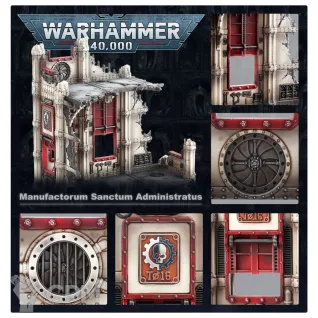 Описание картинки Набор террейна Warhammer 40000 Battlezone: Manufactorum – Sanctum Administratus от Дауран по цене 8 500руб | Свободный Рынок Миниатюр - СРМ