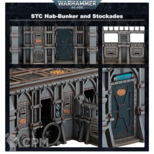 Описание картинки Набор террейна Warhammer 40000 Battlezone: Fronteris – STC Hab-Bunker and Stockades от Дауран по цене 7 500руб | Свободный Рынок Миниатюр - СРМ