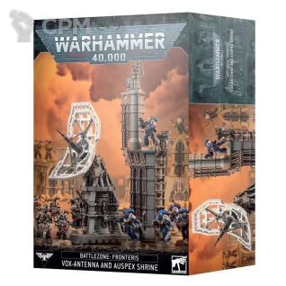 Описание картинки Набор террейна Warhammer 40000 Battlezone: Fronteris – Vox-Antenna and Auspex Shrine от Дауран по цене 6 500руб | Свободный Рынок Миниатюр - СРМ