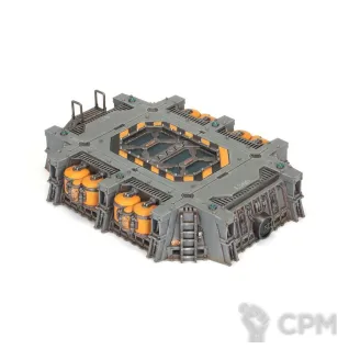 Описание картинки Набор террейна Warhammer 40000 Battlezone: Fronteris – Landing Pad от Дауран по цене 6 500руб | Свободный Рынок Миниатюр - СРМ