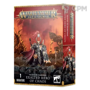 Описание картинки Набор миниатюр Warhammer Age of Sigmar Slaves to Darkness Exalted Hero of Chaos от Дауран по цене 3 500руб | Свободный Рынок Миниатюр - СРМ