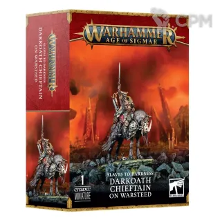 Описание картинки Набор Warhammer Age of Sigmar Slaves to Darkness Darkoath Chieftain on Warsteed от Дауран по цене 4 500руб | Свободный Рынок Миниатюр - СРМ