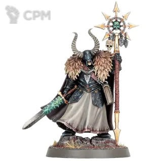 Описание картинки Chaos Sorcerer Lord от ВАХА WORKSHOP по цене 200руб | Свободный Рынок Миниатюр - СРМ