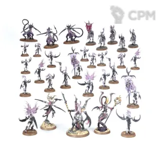 Описание картинки Spearhead: Hedonites of Slaanesh – Epicurean Revellers от ВАХА WORKSHOP по цене 5 000руб | Свободный Рынок Миниатюр - СРМ