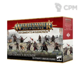 Описание картинки Набор Warhammer Age of Sigmar CITIES OF SIGMAR: Regiment of Renown Ven Denst's Hounds от Дауран по цене 7 500руб | Свободный Рынок Миниатюр - СРМ