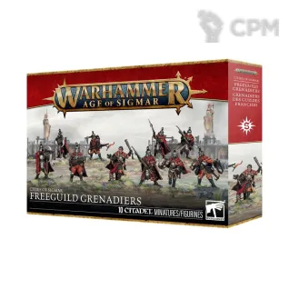 Описание картинки Набор Warhammer Age of Sigmar CITIES OF SIGMAR: FREEGUILD GRENADIERS от Дауран по цене 4 500руб | Свободный Рынок Миниатюр - СРМ