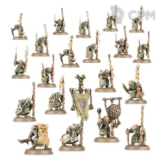 Описание картинки Набор миниатюр Warhammer Age of Sigmar Skaven Plague Monks от Дауран по цене 4 000руб | Свободный Рынок Миниатюр - СРМ