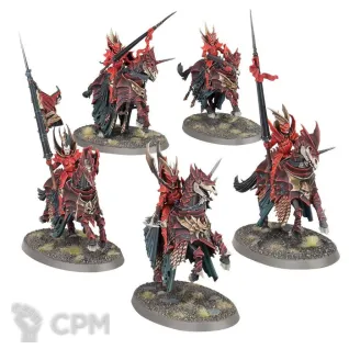 Описание картинки Набор миниатюр Warhammer Age of Sigmar SOULBLIGHT GRAVELORDS: BLOOD KNIGHTS от Дауран по цене 6 200руб | Свободный Рынок Миниатюр - СРМ