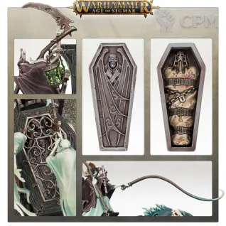 Описание картинки Набор миниатюр Warhammer Age of Sigmar Nighthaunt Black Coach от Дауран по цене 12 000руб | Свободный Рынок Миниатюр - СРМ