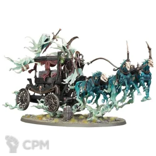 Описание картинки Набор миниатюр Warhammer Age of Sigmar Nighthaunt Black Coach от Дауран по цене 12 000руб | Свободный Рынок Миниатюр - СРМ