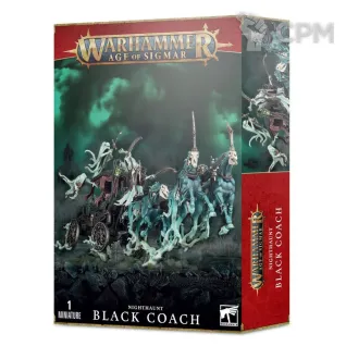 Описание картинки Набор миниатюр Warhammer Age of Sigmar Nighthaunt Black Coach от Дауран по цене 12 000руб | Свободный Рынок Миниатюр - СРМ