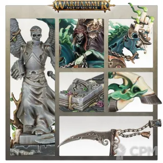 Описание картинки Набор миниатюр Warhammer Age of Sigmar Nighthaunt Reikenor the Grimhailer от Дауран по цене 4 000руб | Свободный Рынок Миниатюр - СРМ