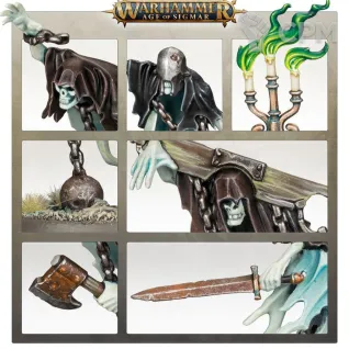 Описание картинки Набор миниатюр Warhammer Age of Sigmar Nighthaunt Chainrasp Hordes от Дауран по цене 4 000руб | Свободный Рынок Миниатюр - СРМ