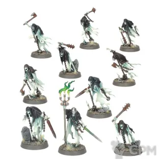 Описание картинки Набор миниатюр Warhammer Age of Sigmar Nighthaunt Chainrasp Hordes от Дауран по цене 4 000руб | Свободный Рынок Миниатюр - СРМ