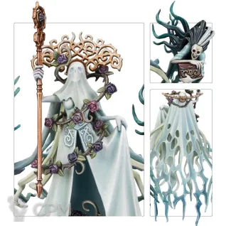 Описание картинки Набор миниатюр Warhammer Age of Sigmar Nighthaunt Lady Olynder Mortarch of Grief от Дауран по цене 5 000руб | Свободный Рынок Миниатюр - СРМ
