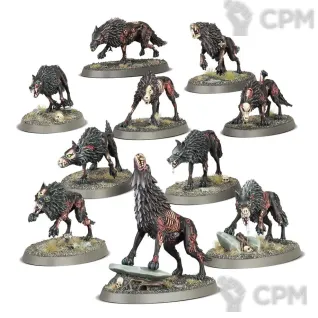 Описание картинки Dire Wolves / Ужасные Волки от 3D6 по цене 1 600руб | Свободный Рынок Миниатюр - СРМ