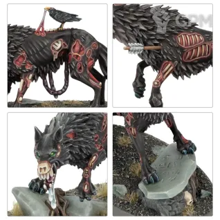 Описание картинки Набор миниатюр Warhammer Age of Sigmar Soulblight Gravelords Dire Wolves от Дауран по цене 5 000руб | Свободный Рынок Миниатюр - СРМ