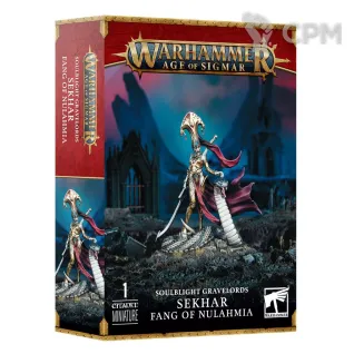 Описание картинки Набор Warhammer Age of Sigmar SOULBLIGHT GRAVELORDS: Sekhar, Fang of Nulahmia от Дауран по цене 4 000руб | Свободный Рынок Миниатюр - СРМ