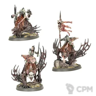 Описание картинки Набор миниатюр Warhammer Age of Sigmar Flesh-Eater Courts Morbheg Knights от Дауран по цене 5 000руб | Свободный Рынок Миниатюр - СРМ