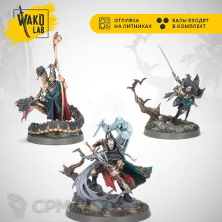 Описание картинки Blades of the Hollow King от Wako Lab (Recast) по цене 1 440руб | Свободный Рынок Миниатюр - СРМ