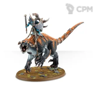 Описание картинки Saurus Scar-Veteran on Carnosaur от ВАХА WORKSHOP по цене 1 500руб | Свободный Рынок Миниатюр - СРМ