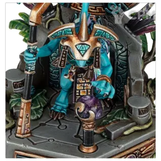Описание картинки Набор миниатюр Warhammer Age of Sigmar Seraphon Skink Starseer от Дауран по цене 4 800руб | Свободный Рынок Миниатюр - СРМ