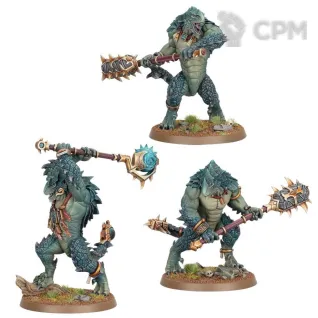 Описание картинки Набор миниатюр Warhammer Age of Sigmar Seraphon: Kroxigor от Дауран по цене 5 350руб | Свободный Рынок Миниатюр - СРМ