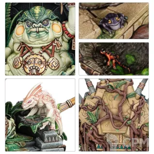 Описание картинки Набор миниатюр Warhammer Age of Sigmar Seraphon Slann Starmaster от Дауран по цене 7 200руб | Свободный Рынок Миниатюр - СРМ