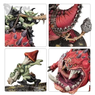 Описание картинки Набор миниатюр Warhammer Age of Sigmar Gloomspite Gitz Mangler Squigs от Дауран по цене 7 600руб | Свободный Рынок Миниатюр - СРМ