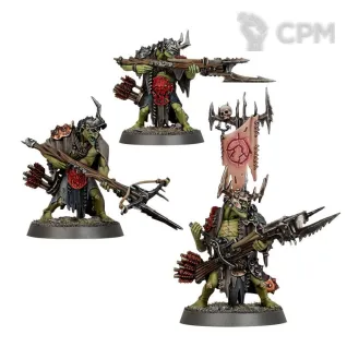 Описание картинки Набор миниатюр Warhammer Age of Sigmar Orrukk Warclans Man-Skewer Boltboyz от Дауран по цене 4 700руб | Свободный Рынок Миниатюр - СРМ