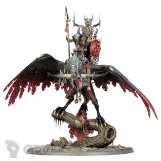 Описание картинки Набор миниатюр Warhammer Age of Sigmar Orrukk Warclans Gobsprakk the Mouth of Mork от Дауран по цене 13 500руб | Свободный Рынок Миниатюр - СРМ