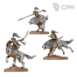 Описание картинки Набор миниатюр Warhammer Age of Sigmar SPEARHEAD GLOOMSPITE GITZ: SNARLPACK HUNTAZ от Дауран по цене 12 500руб | Свободный Рынок Миниатюр - СРМ