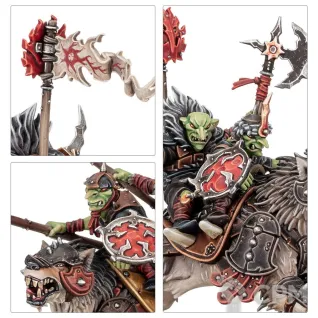 Описание картинки Набор миниатюр Warhammer Age of Sigmar Gloomspite Gitz Snarlpack Cavalry от Дауран по цене 5 000руб | Свободный Рынок Миниатюр - СРМ
