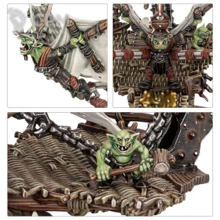 Описание картинки Набор миниатюр Warhammer Age of Sigmar Gloomspite Gitz Doom Diver Catapult от Дауран по цене 9 000руб | Свободный Рынок Миниатюр - СРМ