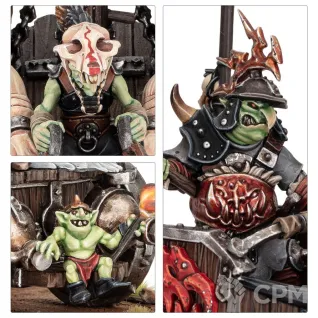Описание картинки Набор миниатюр Warhammer Age of Sigmar Gloomspite Gitz Snarlboss on War-Wheela от Дауран по цене 8 000руб | Свободный Рынок Миниатюр - СРМ