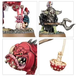 Описание картинки Набор миниатюр Warhammer Age of Sigmar Gloomspite Gitz Squig Herd от Дауран по цене 4 500руб | Свободный Рынок Миниатюр - СРМ