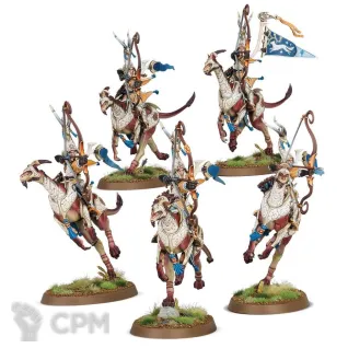 Описание картинки Набор миниатюр Warhammer Age of Sigmar Lumineth Realmlords Hurakan Windchargers от Дауран по цене 6 000руб | Свободный Рынок Миниатюр - СРМ