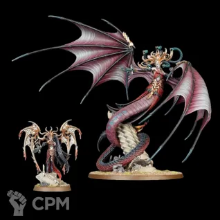 Описание картинки Morathi-Khaine and The Shadow Queen от Орки с наГорки по цене 1 300руб | Свободный Рынок Миниатюр - СРМ