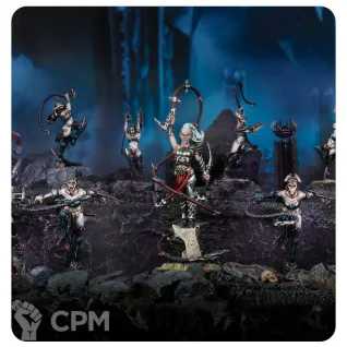 Описание картинки Regiment of Renown DAUGHTERS OF KHAINE: THE CRIMSON LASH от Дауран по цене 6 000руб | Свободный Рынок Миниатюр - СРМ