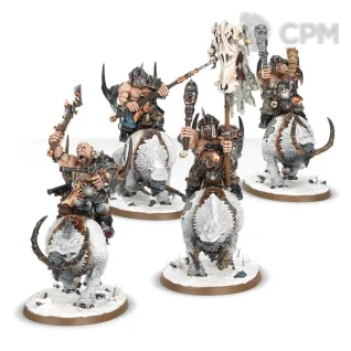 Описание картинки Набор миниатюр Warhammer Age of Sigmar Ogor Mawtribes Mournfang Pack от Дауран по цене 7 000руб | Свободный Рынок Миниатюр - СРМ