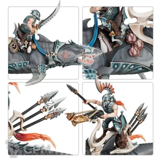 Описание картинки Набор миниатюр Warhammer Age of Sigmar Idoneth Deepkin Akhelian Allopex от Дауран по цене 4 500руб | Свободный Рынок Миниатюр - СРМ