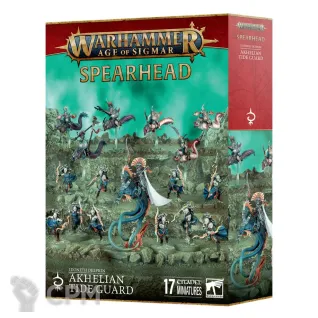 Описание картинки Набор миниатюр Warhammer Age of Sigmar Spearhead: Idoneth Deepkin Akhelian Tide Guard от Дауран по цене 12 000руб | Свободный Рынок Миниатюр - СРМ