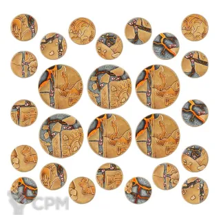 Описание картинки Набор миниатюр Warhammer Age of Sigmar Shattered Dominion 40 &amp; 65mm Round Bases от Дауран по цене 3 500руб | Свободный Рынок Миниатюр - СРМ