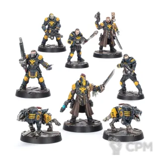 Описание картинки Набор миниатюр Warhammer Necromunda Palanite Enforcer Captains and Sergeants от Дауран по цене 4 500руб | Свободный Рынок Миниатюр - СРМ