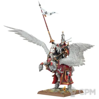 Описание картинки Lord on Royal PegasusBattle Standard Bearer on Royal Pegasus от Бруталити по цене 1 550руб | Свободный Рынок Миниатюр - СРМ