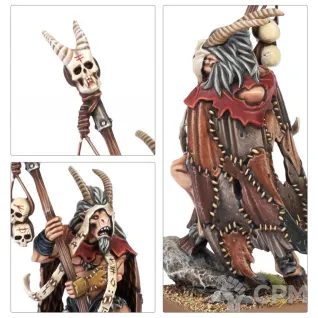 Описание картинки BEASTMEN BRAYHERDS: BEASTMAN SHAMAN от Дауран по цене 2 750руб | Свободный Рынок Миниатюр - СРМ