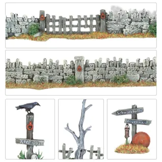 Описание картинки Набор миниатюр Warhammer The Old World Walls and Fences от Дауран по цене 2 800руб | Свободный Рынок Миниатюр - СРМ